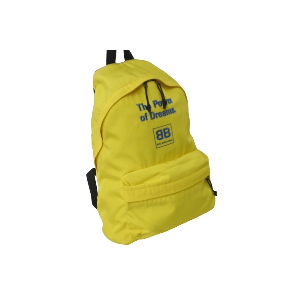 BALENCIAGA Backpack Daypack The Power of Dreams Logo Yellow - Picture 4 of 10